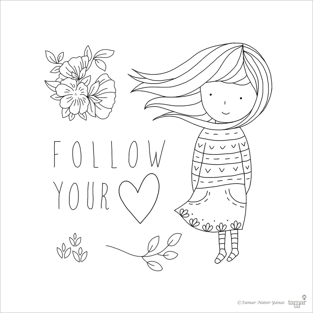 Follow your heart - סט חותמות