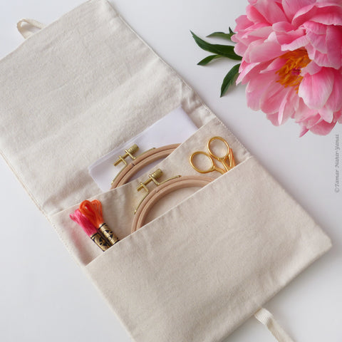 To-go Bag - Pink & Orange Flowers