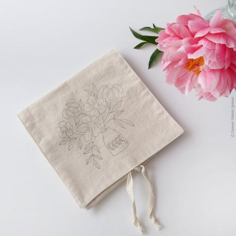 To-go Bag - Pink & Orange Flowers