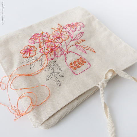 To-go Bag - Pink & Orange Flowers