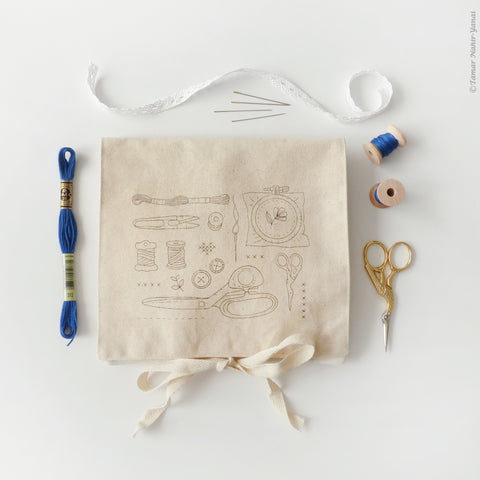 To-go Bag -Tools and Scissors Pattern