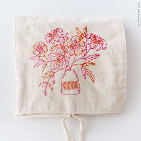 To-go Bag - Pink & Orange Flowers