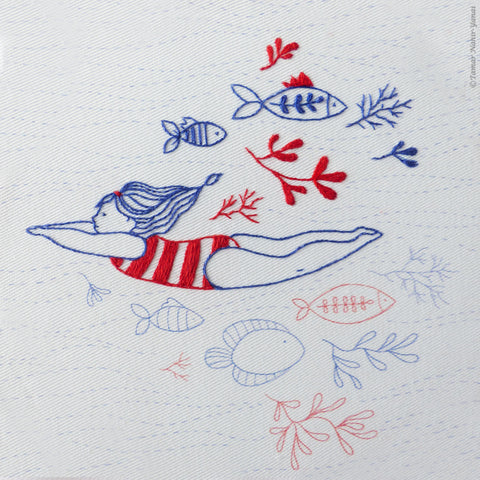 Little Swimmer - ערכת רקמה 21 ס"מ
