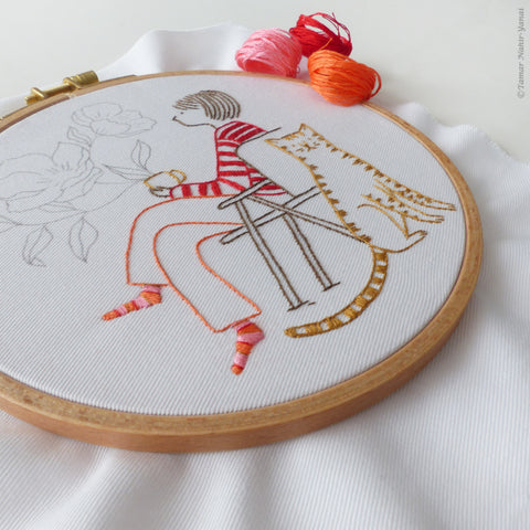 Me & My Tiger ערכת רקמה 21 ס"מ