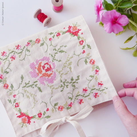 To-go Bag - Colorful Rose Cross Stitch - הזמנה מוקדמת