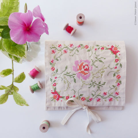 To-go Bag - Colorful Rose Cross Stitch - הזמנה מוקדמת