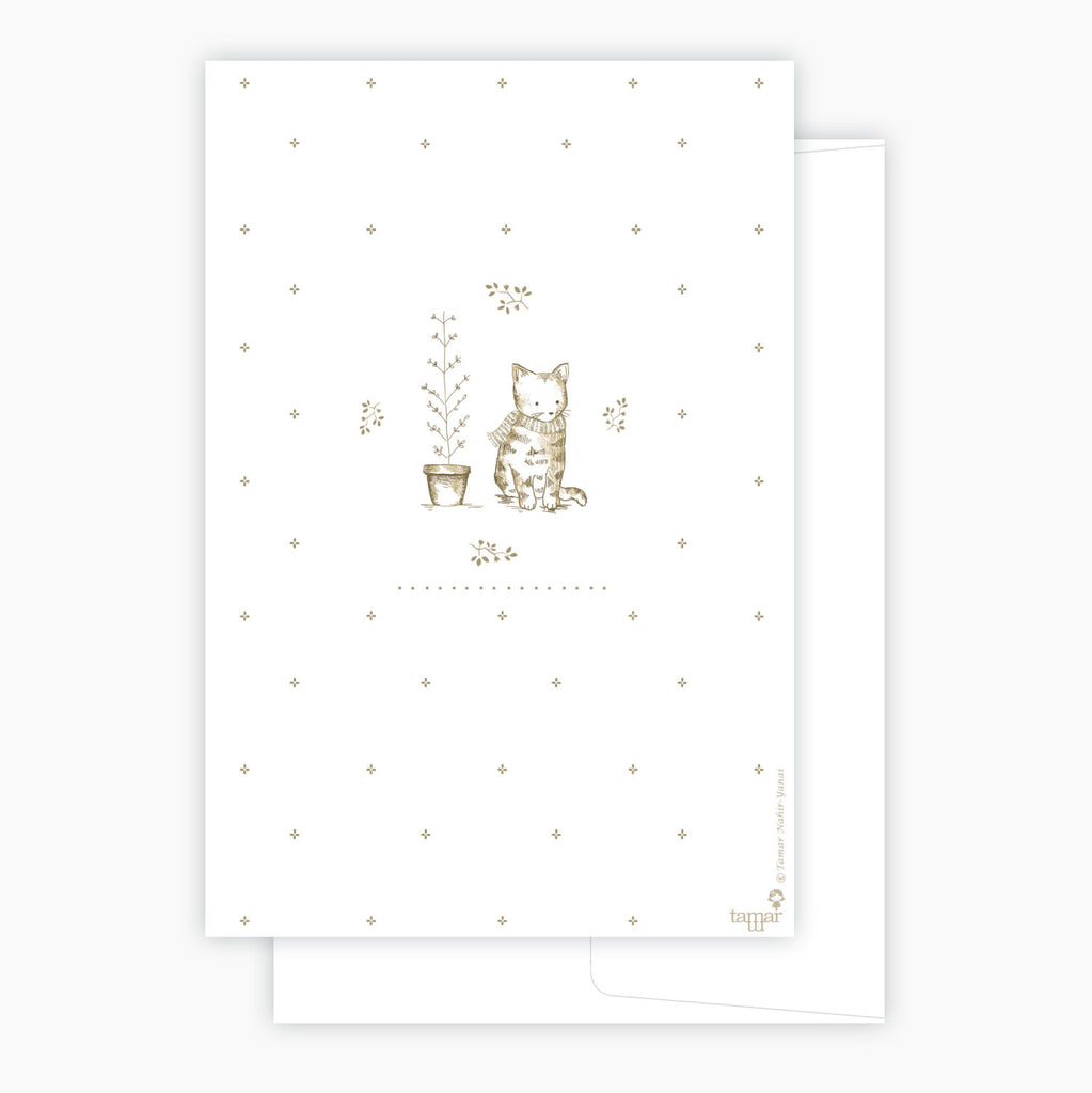 Cat and scarf Card